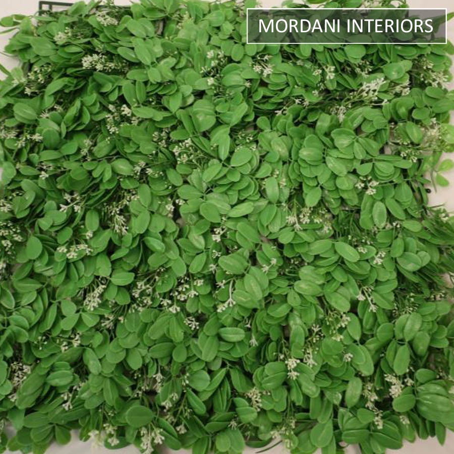 White Flower Ball Leaves Tile MIGW-025-ID